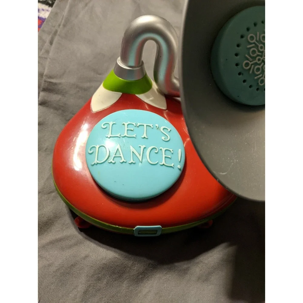 Hallmark Lets Dance Like An Elf Christmas Music Sound Gramophone 2014 Red TESTED